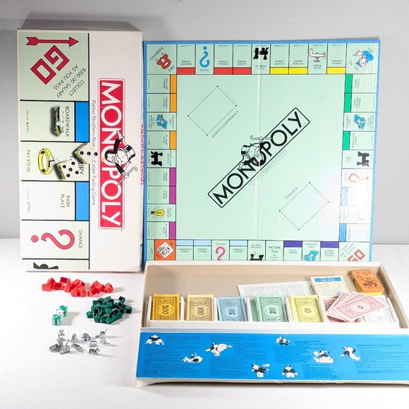 monopoly Other - Vintage 1985 Monopoly set with the classic 10 metal gaming pieces